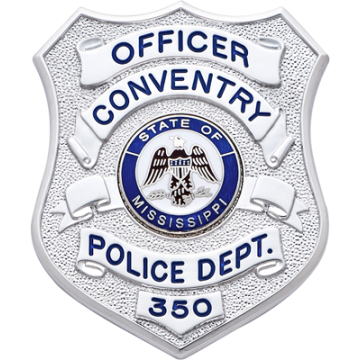 Smith & Warren S661EO Shield Badge with Ribbon Panel (2-7/8" x 2.325")