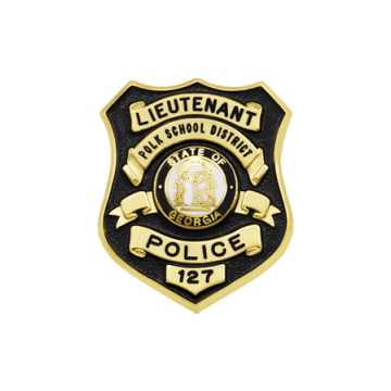 Smith & Warren S664EOTAC Small Shield Badge w/ Enamel Background (1-1/2" x 1-1/4")