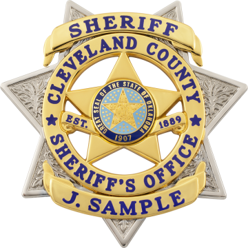 Smith & Warren S685B Seven-Point Star with 5-Point Star in Circle Cutout (2-7/8")