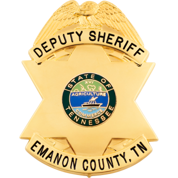 Smith & Warren S686 Plain 6-Point Star with Eagle on Top (3" x 2-1/4")