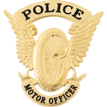 Smith & Warren S693 Motorcycle Wheel Wings Badge (2-3/8" x 2-1/8")