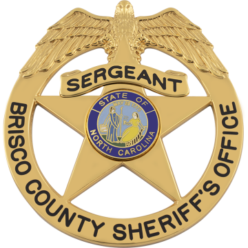 Smith & Warren S695A 5-Point Star in Circle with Eagle (2-3/4" x 2-1/2")