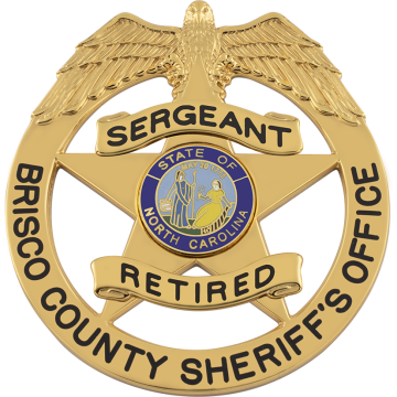 Smith & Warren S695B 5-Point Star in Circle with Eagle (2-3/4" x 2-1/2")