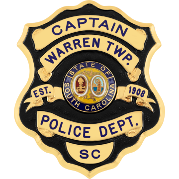 Smith & Warren S698TAC Unique Old Style Shield Badge (2-5/8" x 2-1/8")