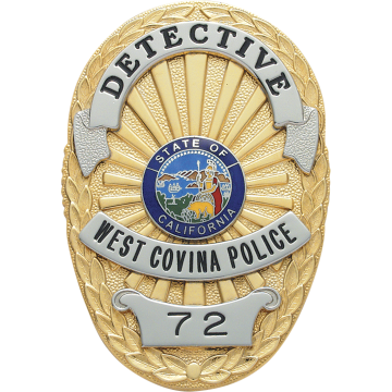 Smith & Warren S72 Oval Badge with Applied Panels (3-1/2" x 2-1/2")