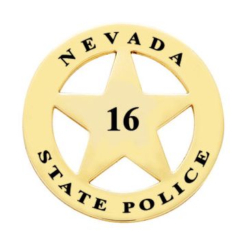 Smith & Warren Nevada State Police 1920 Badge