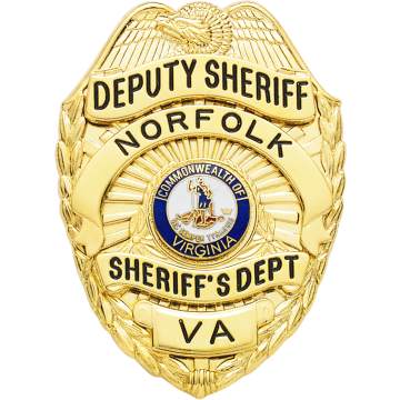 Smith & Warren S89B Eagle Top Shield Badge w/ Applied Panels (3-1/8" x 2-1/4")