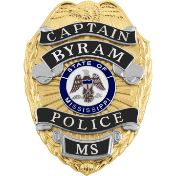 Smith & Warren S89DR Eagle Top Shield with Reverse Enamel Panels (3-1/8" x 2-1/4")