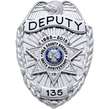 Smith & Warren S89S_S249C Shield Badge w/ Eagle & Applied 7-Point Star (3-1/8" x 2-1/4")