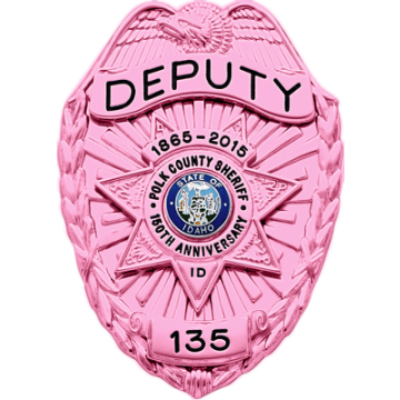 Smith & Warren S89S_S249C Pink Breast Cancer Awareness Badge w/ 7-Point Star (3-1/8" x 2-1/4")