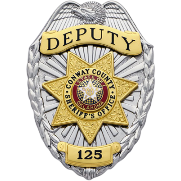 Smith & Warren S89S_S249D Shield Badge w/ Eagle & Applied 7-Point Star (3-1/8" x 2-1/4")