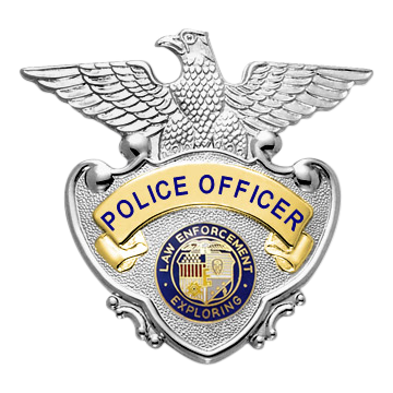 Smith & Warren S90A Eagle Top Hat Shield Badge (2-1/2" x 2-3/4")