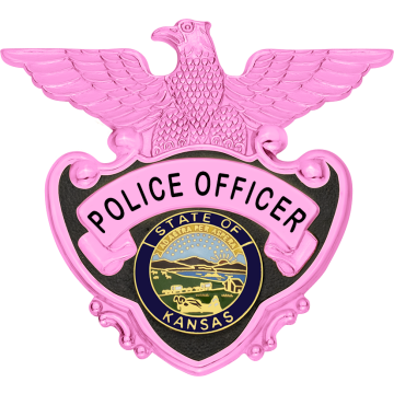 Smith & Warren S90A_TAC_PI Breast Cancer Awareness Eagle Top Badge  (2-1/2" x 2-3/4")