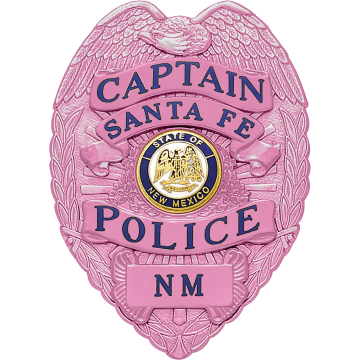 Smith & Warren S91_PI Breast Cancer Awareness Eagle Top Badge (3-3/8" x 2-3/8")