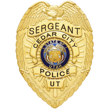 Smith & Warren S91D Eagle Top Badge with Small Applied Panels (3-3/8" x 2-3/8")