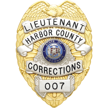 Smith & Warren S91H Eagle Top Badge with Large Applied Panels (3-3/8" x 2-3/8")