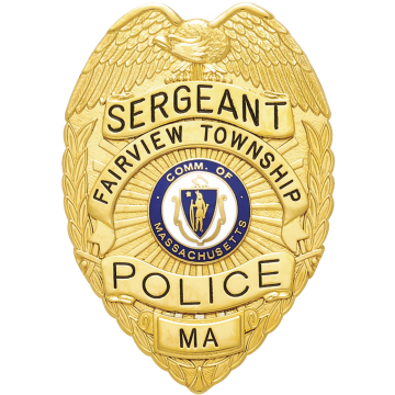 Smith & Warren S91N Eagle Top Badge with Applied Panels (3-3/8" x 2-3/8")