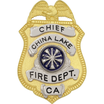 Smith & Warren S94 Shield Badge with Eagle & Applied Panels (3" x 2")