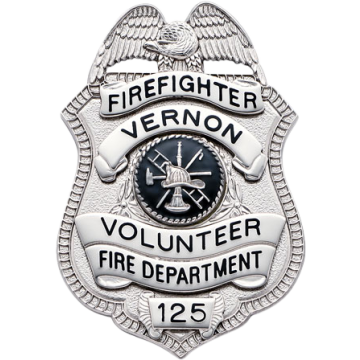 Smith & Warren S94B Shield Badge with Eagle & Applied Panels (3" x 2")