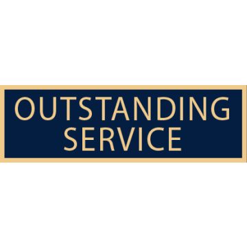 Smith & Warren SAB3_113 Outstanding Service Award Bar (1-3/8" x 3/8")