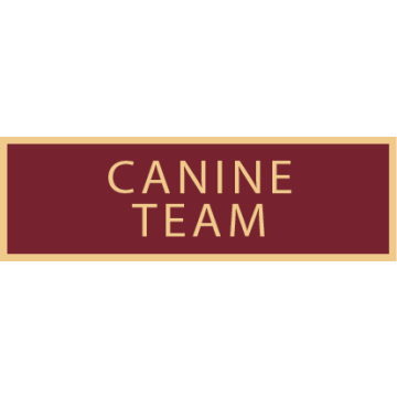 Smith & Warren SAB3_116 Canine Team Service Award Bar (1-3/8" x 3/8")