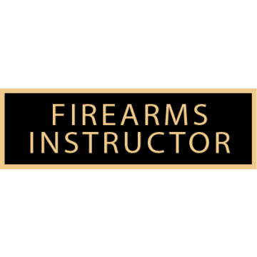 Smith & Warren SAB3_124 Firearms Instructor Service Award Bar (1-3/8" x 3/8")