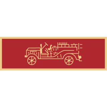 Smith & Warren SAB3_131 Fire Engine Service Award Bar (1-3/8" x 3/8")