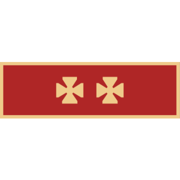 Smith & Warren SAB3_16 One Section Years of Service w/ 2 Maltese Crosses (1-3/8" x 3/8")