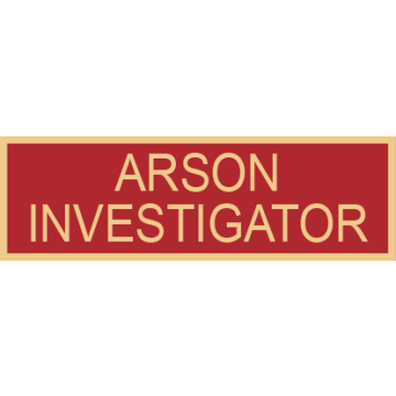 Smith & Warren SAB3_173 Arson Investigator Service Award Bar (1-3/8" x 3/8")
