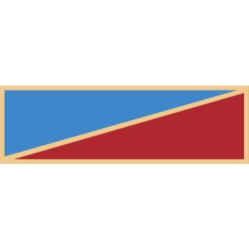 Smith & Warren SAB3_20 Two Diagonal Section Service Award Bar (1-3/8" x 3/8")