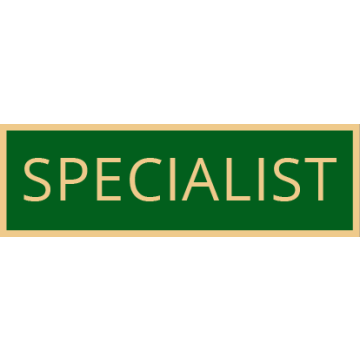 Smith & Warren SAB3_210 Specialist Service Award Bar (1-3/8" x 3/8")