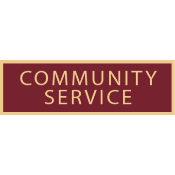 Smith & Warren SAB3_223 Community Service Award Bar (1-3/8" x 3/8")