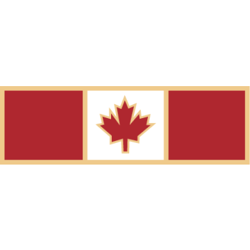 Smith & Warren SAB3_24 The Section Service Award Bar w/ Maple Leaf (1-3/8" x 3/8")