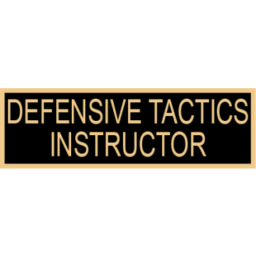 Smith & Warren SAB3_289 Defensive Tactics Instructor Service Award Bar (1-3/8" x 3/8")