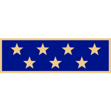 Smith & Warren SAB3_295 One Section Years of Service Award Bar w/ 7 Stars (1-3/8" x 3/8")