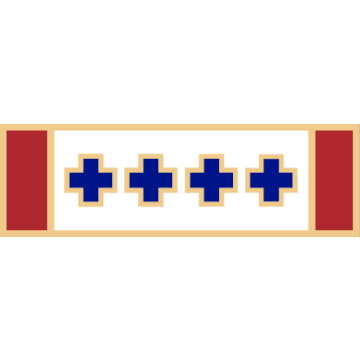 Smith & Warren SAB3_299 EMS Years of Service Award Bar with 4 Crosses (1-3/8" x 3/8")