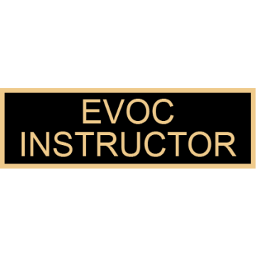 Smith & Warren SAB3_312 EVOC Instructor Service Award Bar (1-3/8" x 3/8")