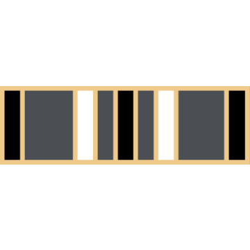 Smith & Warren SAB3_338 Nine Section Service Award Bar (1-3/8" x 3/8")