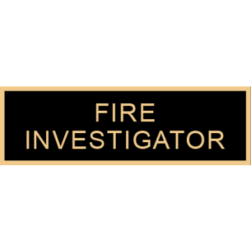 Smith & Warren SAB3_36 Fire Investigator Service Award Bar (1-3/8" x 3/8")