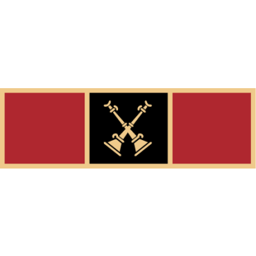 Smith & Warren SAB3_39 Three Section Service Award Bar w/ Two Crossed Bugles (1-3/8" x 3/8")