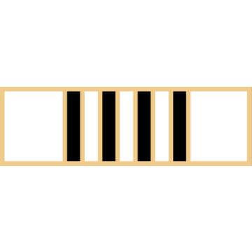 Smith & Warren SAB3_392 Nine Section Service Award Bar (1-3/8" x 3/8")