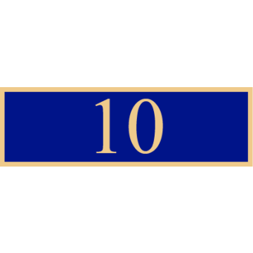 Smith & Warren SAB3_407 Ten Years of Service Award Bar (1-3/8" x 3/8")