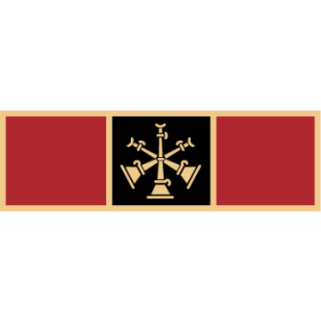 Smith & Warren SAB3_41 Three Section Service Award Bar w/ Three Crossed Bugles (1-3/8" x 3/8")