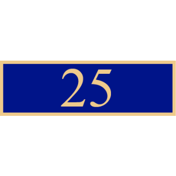 Smith & Warren SAB3_410 Twenty-Five Years of Service Award Bar (1-3/8" x 3/8")