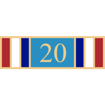 Smith & Warren SAB3_414 Twenty Years of Service Award Bar (1-3/8" x 3/8")