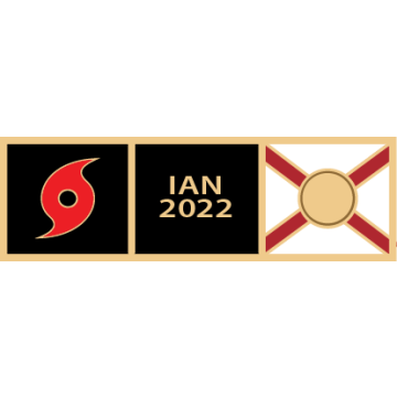 Smith & Warren SAB3_417 Hurricane Ian Service Award Bar (1-3/8" x 3/8")