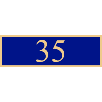 Smith & Warren SAB3_428 Thirty-Five Years of Service Award Bar (1-3/8" x 3/8")