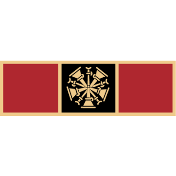 Smith & Warren SAB3_43 Three Section Service Award Bar w/ Five Crossed Bugles (1-3/8" x 3/8")