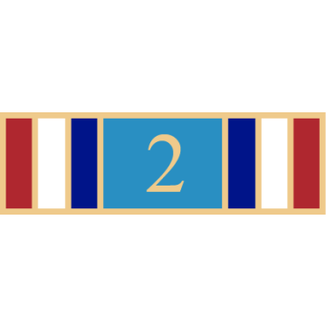 Smith & Warren SAB3_438 Seven Section Service Bar with Number "2" (1-3/8" x 3/8")