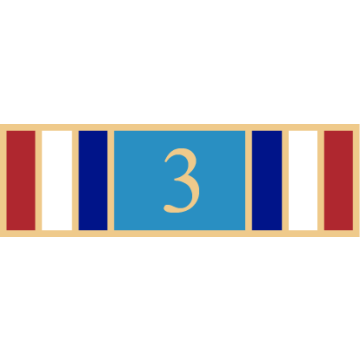 Smith & Warren SAB3_439 Seven Section Service Bar with Number "3" (1-3/8" x 3/8")